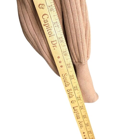 Madewell Ribbed Knit Langley Button Front Cardigan Sweater Women's XL Brown - Picture 5 of 9